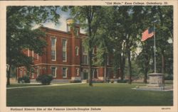"Old Main" Knox College, Lincoln-Douglas Debate Site Postcard