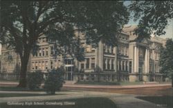 Galesburg High School Postcard