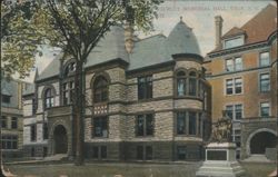 Gurley Memorial Hall, Troy, NY Postcard