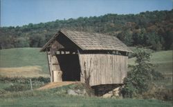 Vermont's Smallest Covered Bridge, St. Johnsbury Area Postcard