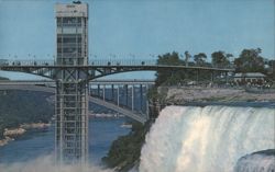 Niagara Falls Prospect Point Paul Schoellkopf Tower Postcard