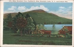 Blue Mountain from Faulkner's, Blue Mountain Lake Postcard