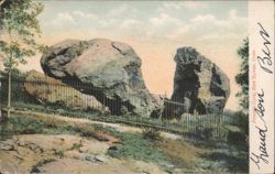 Judges Cave, New Haven, CT Postcard