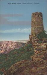 Hopi Watch Tower, Grand Canyon, Arizona Postcard