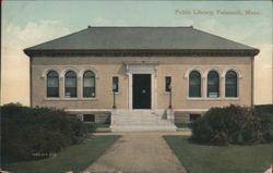 Public Library, Falmouth Postcard