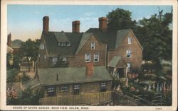 House of Seven Gables, Rear View, Salem, MA Postcard