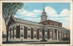 City Hall, Somerville, MA Postcard
