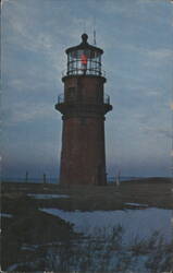 Gay Head Light House Atop Cliffs, Massachusetts Postcard