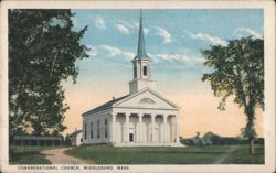 Congregational Church, Middleboro, MA Postcard