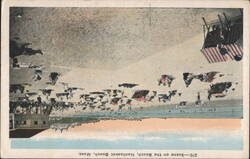 Beach Scene, Nantasket Beach Postcard