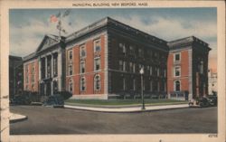 Municipal Building, New Bedford, MA Postcard