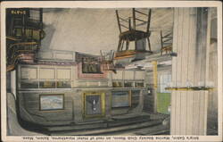 Ship's Cabin Marine Society Club Room, Hotel Hawthorne Postcard