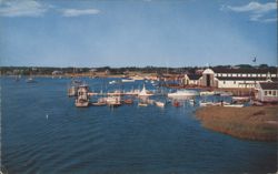 Crosby's Yacht Basin, Osterville, Cape Cod Postcard