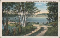 Drive Along South Shore, Lake Mattawa Postcard