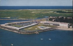 PROVINCETOWN INN & MOTEL with Pilgrim Hat Pool Postcard