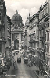 Wien Kohlmarkt Street View, Domed Building Postcard