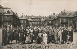 Group of Visitors at Palais de Versailles Postcard