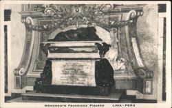 Monumento Francisco Pizarro, Lima Postcard