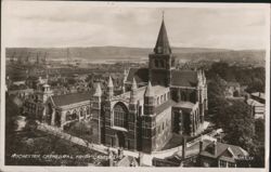 Rochester Cathedral from Castle Postcard
