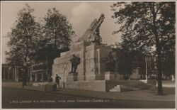 London R.A. Memorial, Hyde Park Corner Postcard