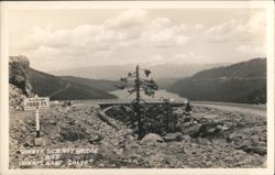 Donner Summit Bridge & Donner Lake, Elevation 7000 FT Postcard