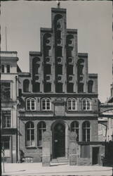 Lübeck Schiffergesellschaft Building 1683 Postcard