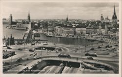 Stockholm Panorama from Katarinahissen Postcard
