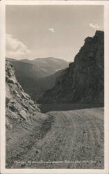 Rock Cut on Idaho Springs Highway to Echo Lake Postcard