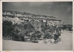 Building in Snowy Landscape Original Photograph