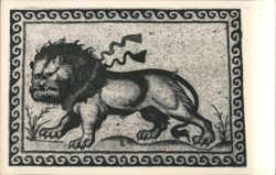Lion Mosaic, 5th Century AD, Hatay Museum Postcard