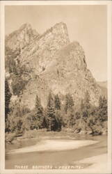 Three Brothers - Yosemite Postcard