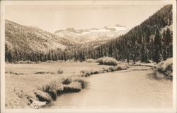 Mount Lyell, Head Waters Tuolumne River Mountain Landscape Postcard