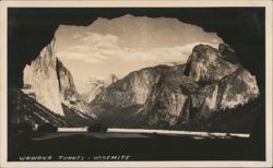 Wawona Tunnel - Yosemite Postcard