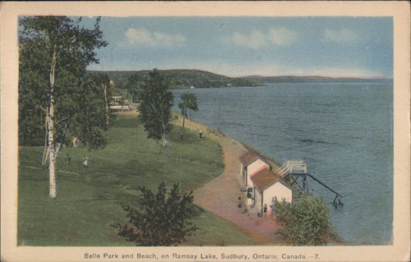Belle Park and Beach, Ramsay Lake Sudbury ON Canada