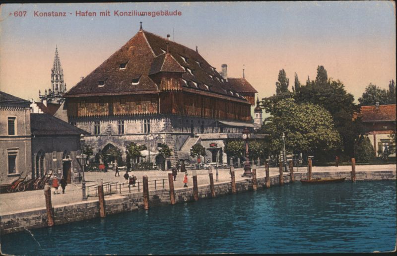 Konstanz Hafen mit Konziliumsgebäude Germany