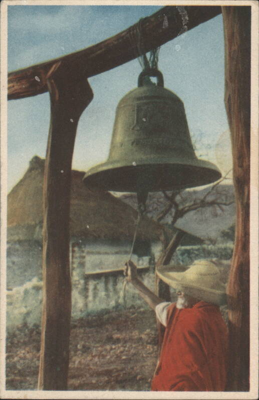Old Indian Sexton Ringing Bell in Mexico Luis Marquez