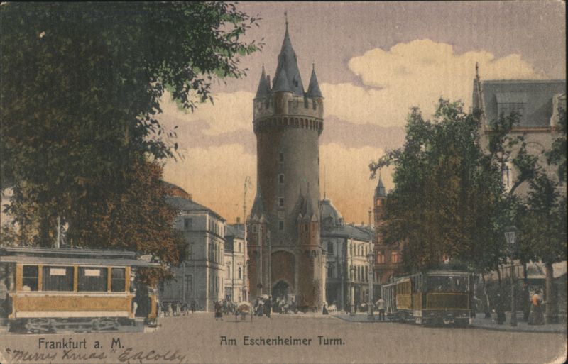 Eschenheimer Turm, Frankfurt a. M. Merry Xmas Frankfurt am Main Germany