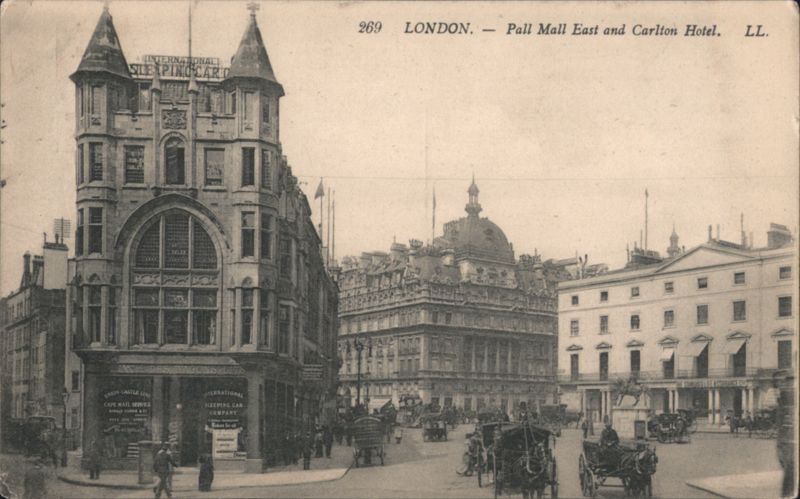 Pall Mall East & Carlton Hotel, International Sleeping Car Co. London United Kingdom