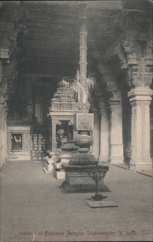 Brahmin Temple Interior, Trichinopoly, S. India