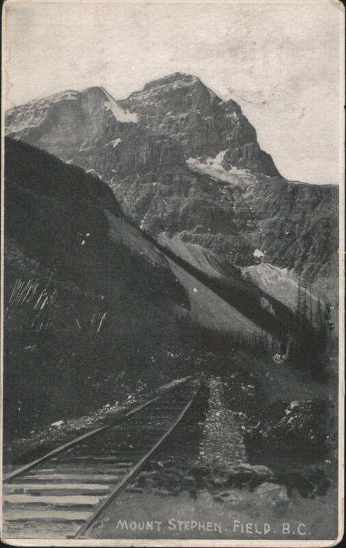 Mount Stephen, Field, BC with Railway Tracks Canada