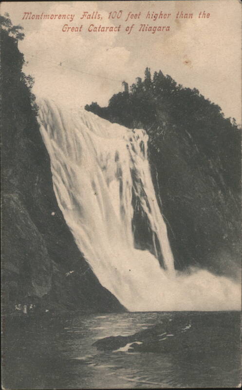 Montmorency Falls, 100 feet higher than Niagara QC Canada