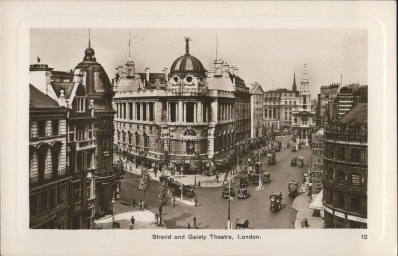 Strand and Gaiety Theatre, London Street Scene United Kingdom
