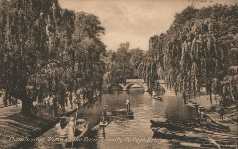Cambridge, View on the Cam, Trinity College Bridge England