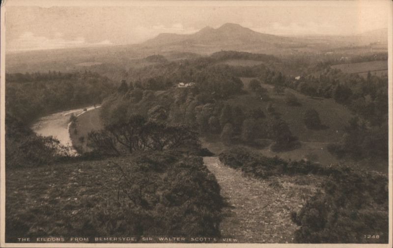 The Eildons from Bemersyde, Sir Walter Scott's View Scotland
