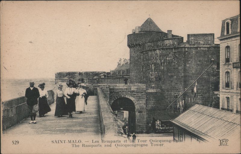 Saint-Malo Ramparts and Quicquengrogne Tower France