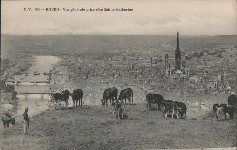ROUEN - Vue générale prise côte Sainte Catherine France
