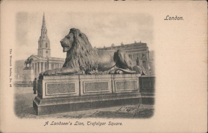Landseer's Lion, Trafalgar Square London United Kingdom