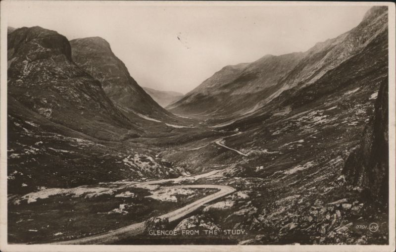 Glencoe from The Study, Winding Road Scotland