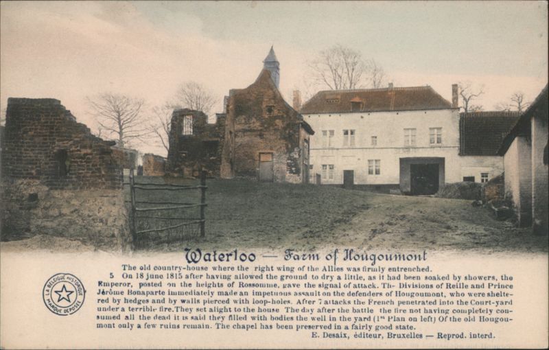 Waterloo - Farm of Hougoumont, 1815 Battle Ruins Belgium
