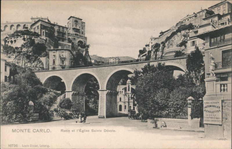 Monte Carlo, Ravine & Sainte Dévote Church Bridge Monaco